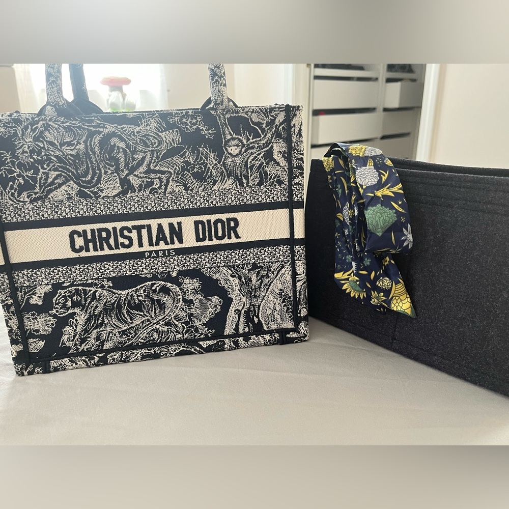 Christian Dior Small Toile de Jouy book tote
